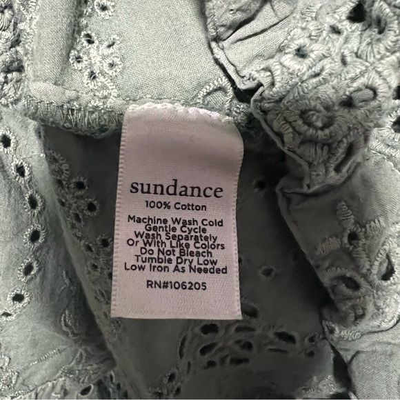 Sundance Moonlight Eyelet Jacket in Sage Green, New with Tags - Picture 5 of 9